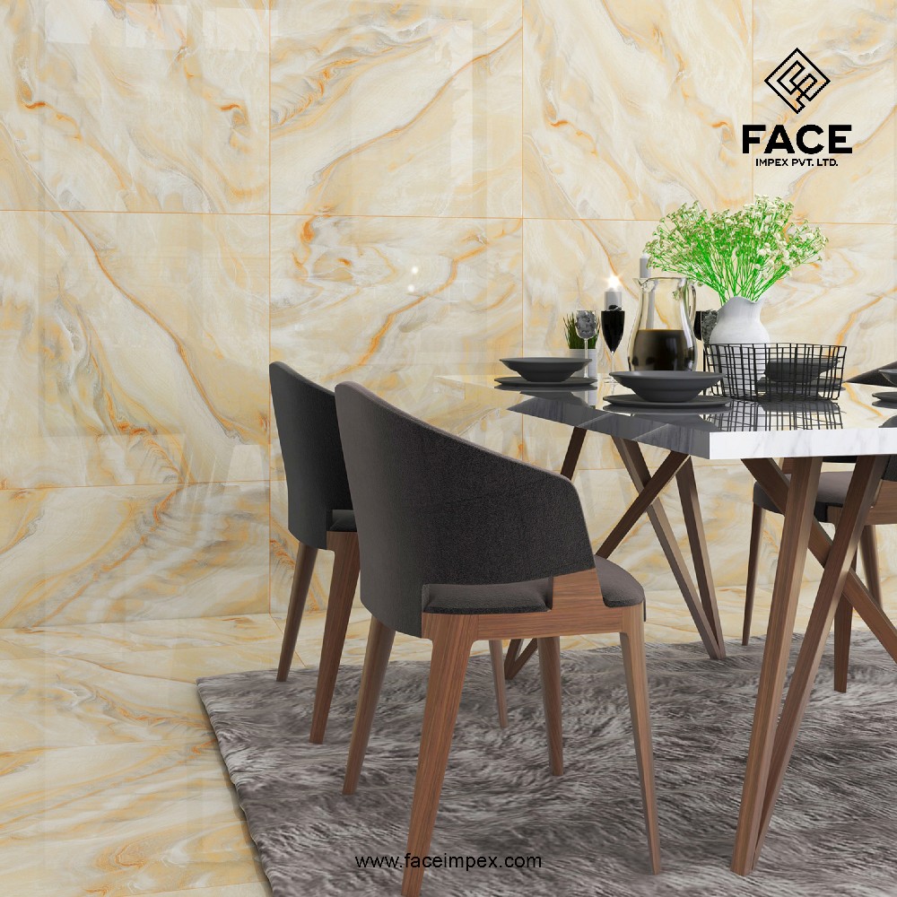 Glazed Vitrified Polished Porcelain Floor Tiles