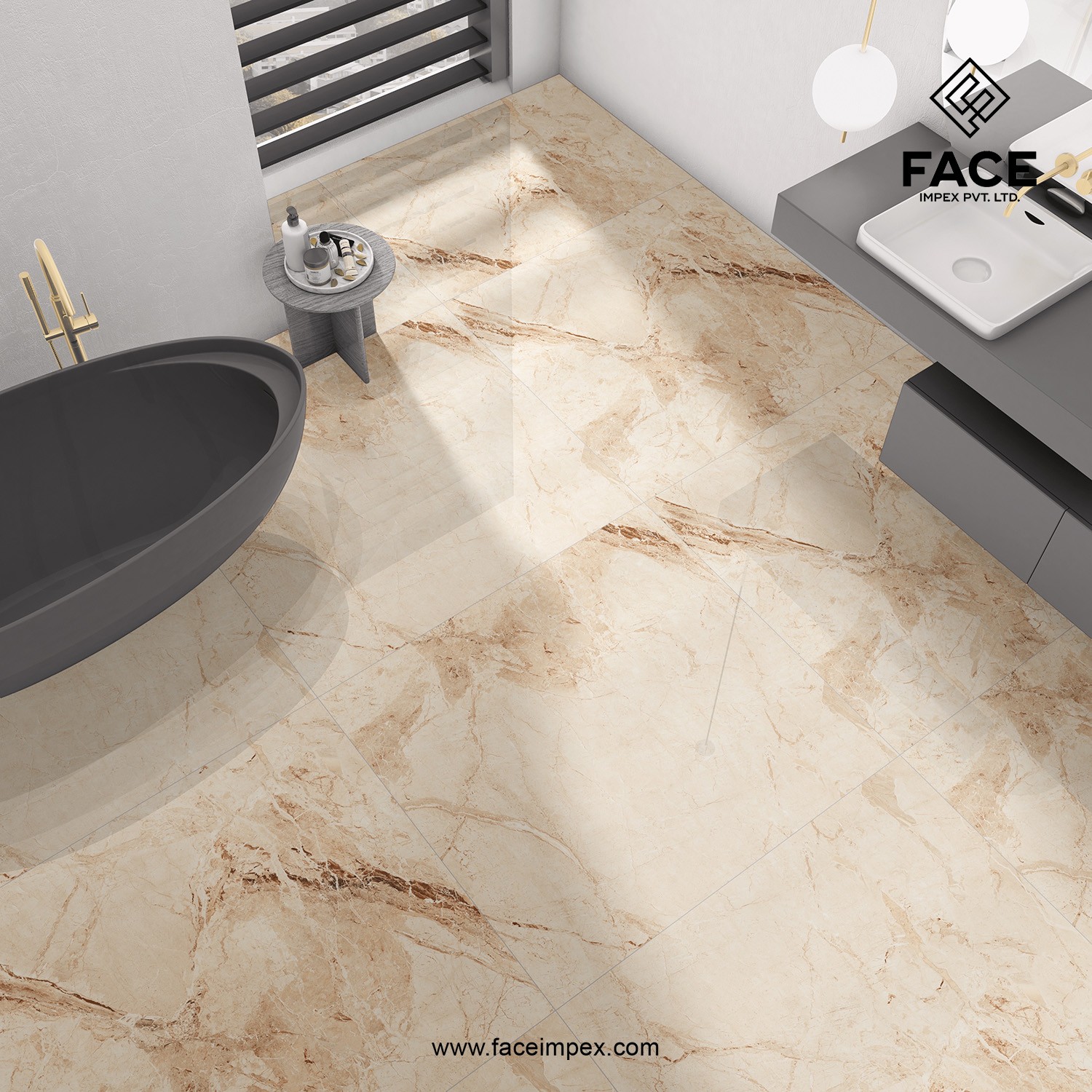 Slab marble porcelain floor tiles