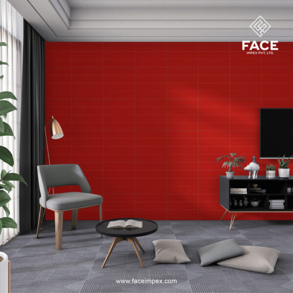Blood Red Color Tile