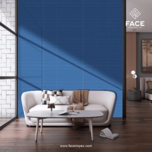 Cyan Blue subway tile
