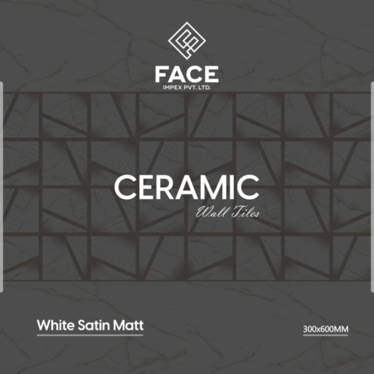 300x600mm White Satin Matt