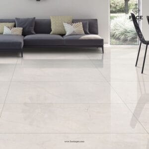 Large-format 600x1200mm polished porcelain tiles with high-gloss finish for luxury interiors
