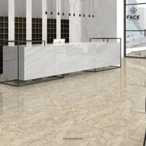 600x1200mm luxury porcelain tiles with polished glossy finish from Face Impex