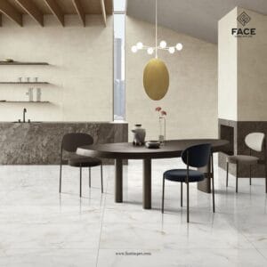 600x1200mm polished porcelain tiles with luxurious glossy finish by Face Impex for modern flooring solutions