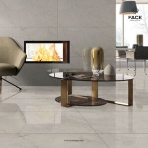 Modern polished porcelain tiles 600x1200mm with seamless finish for contemporary flooring