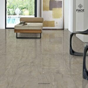 Premium polished porcelain tiles in 600x1200mm size by Face Impex for stylish flooring