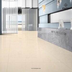 Large-format 600x1200mm polished porcelain tiles with high-gloss finish for luxury interiors