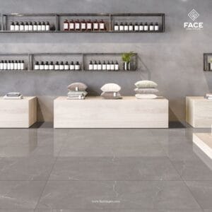 Modern polished porcelain tiles 600x1200mm with seamless finish for contemporary flooring