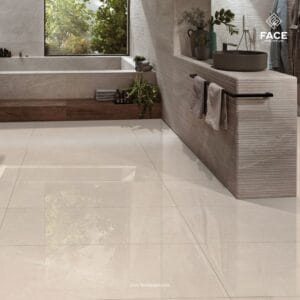 600x1200mm polished porcelain tiles with luxurious glossy finish by Face Impex for modern flooring solutions