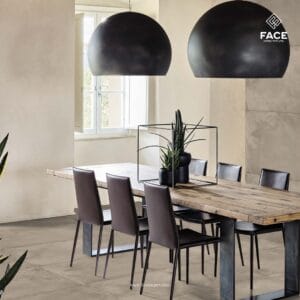 Neutral matt porcelain tiles 600x1200mm for minimalistic and elegant flooring