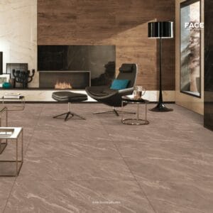 Neutral matt porcelain tiles 600x1200mm for minimalistic and elegant flooring