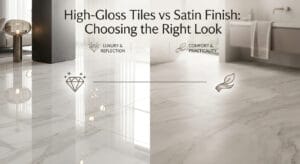 High-Gloss Tiles vs Satin Finish: Choosing the Right Look